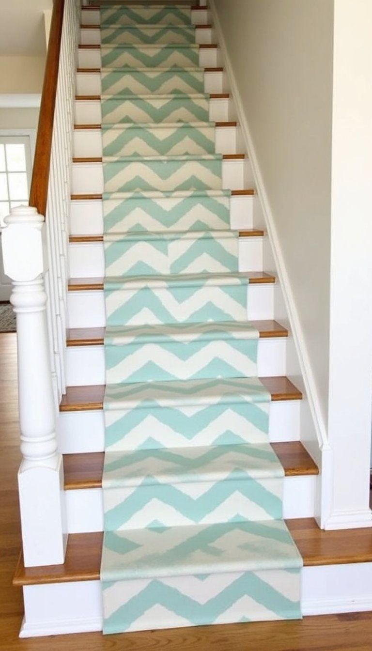 DIY Painted Runner Pattern For Budget Makeover