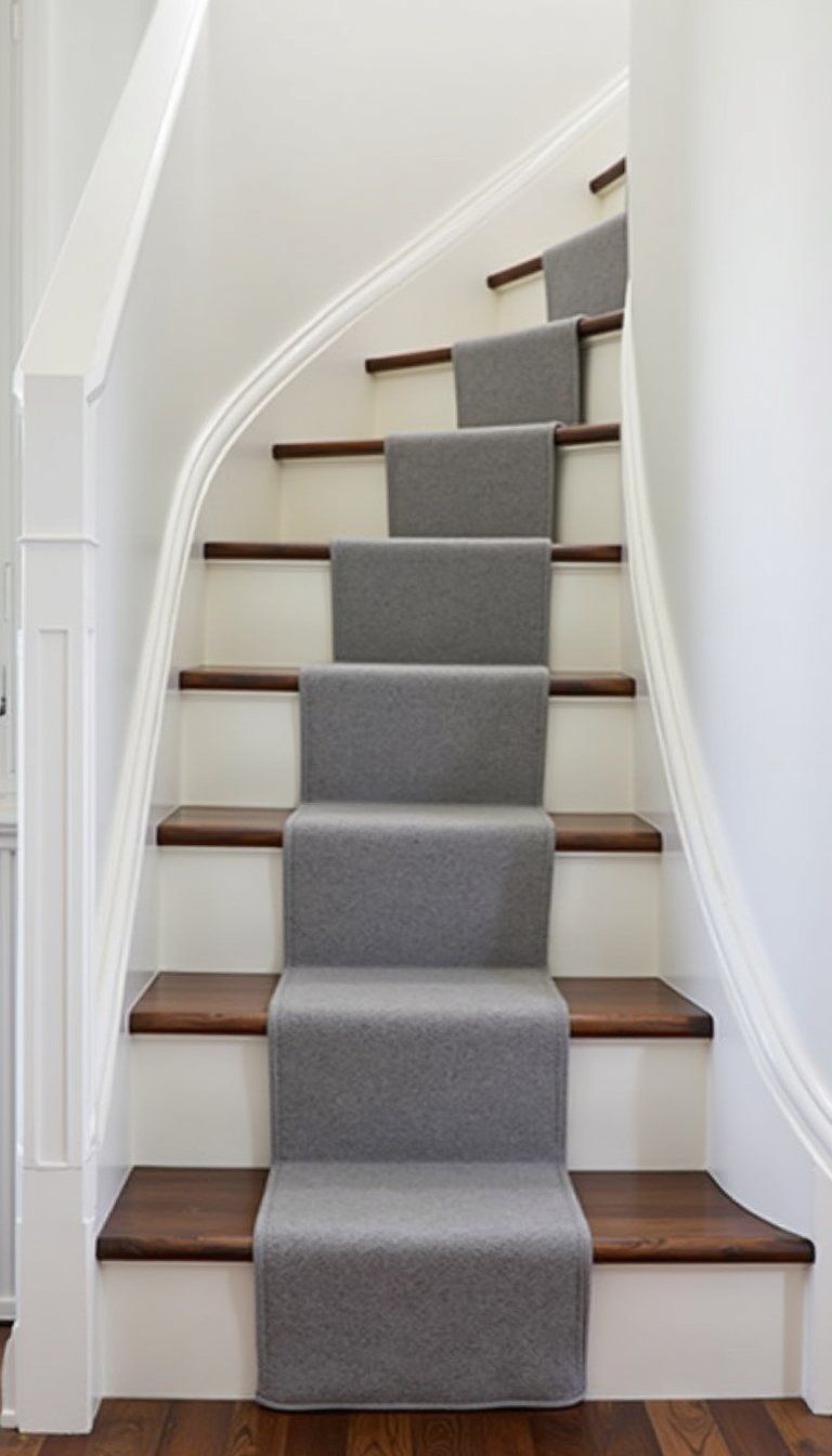 Narrow Runner For Slim Staircases Space-Saving Style