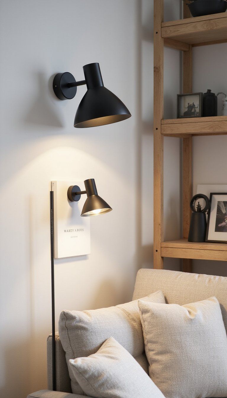 Pivoting Directional Sconces For Flexible Spotlighting