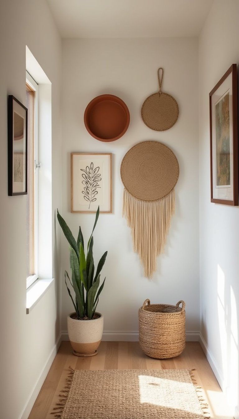 Terracotta Gallery Wall With Clay Art Pieces