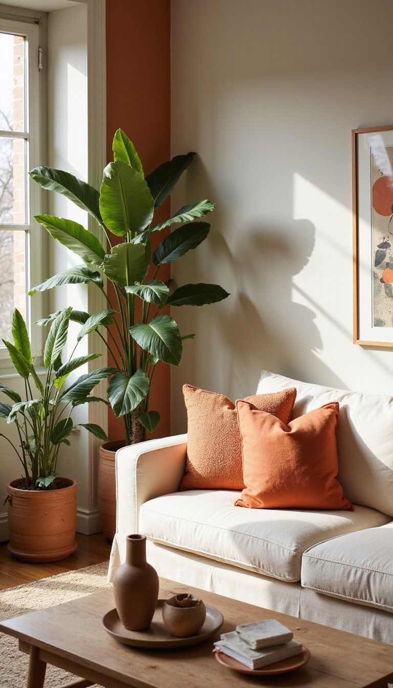 Terracotta Mixing With Olive Greens And Neutrals