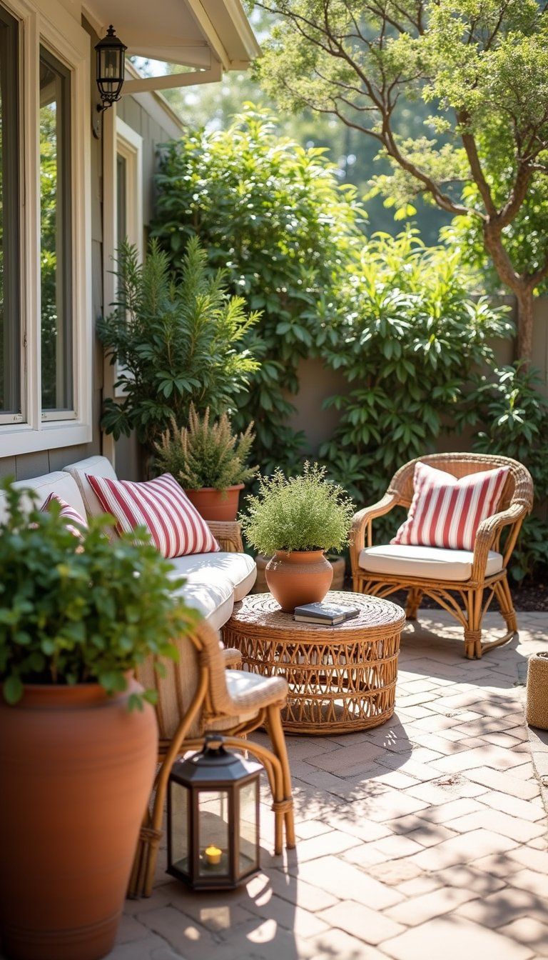 Terracotta Outdoor Patio Pieces For Sunny Spots