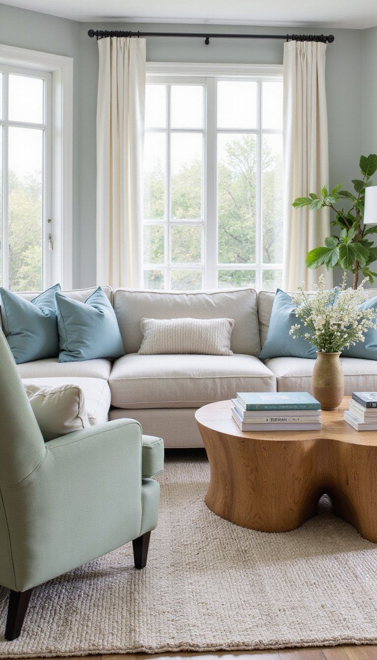 Soft Color Accents In Muted Pastel Hues