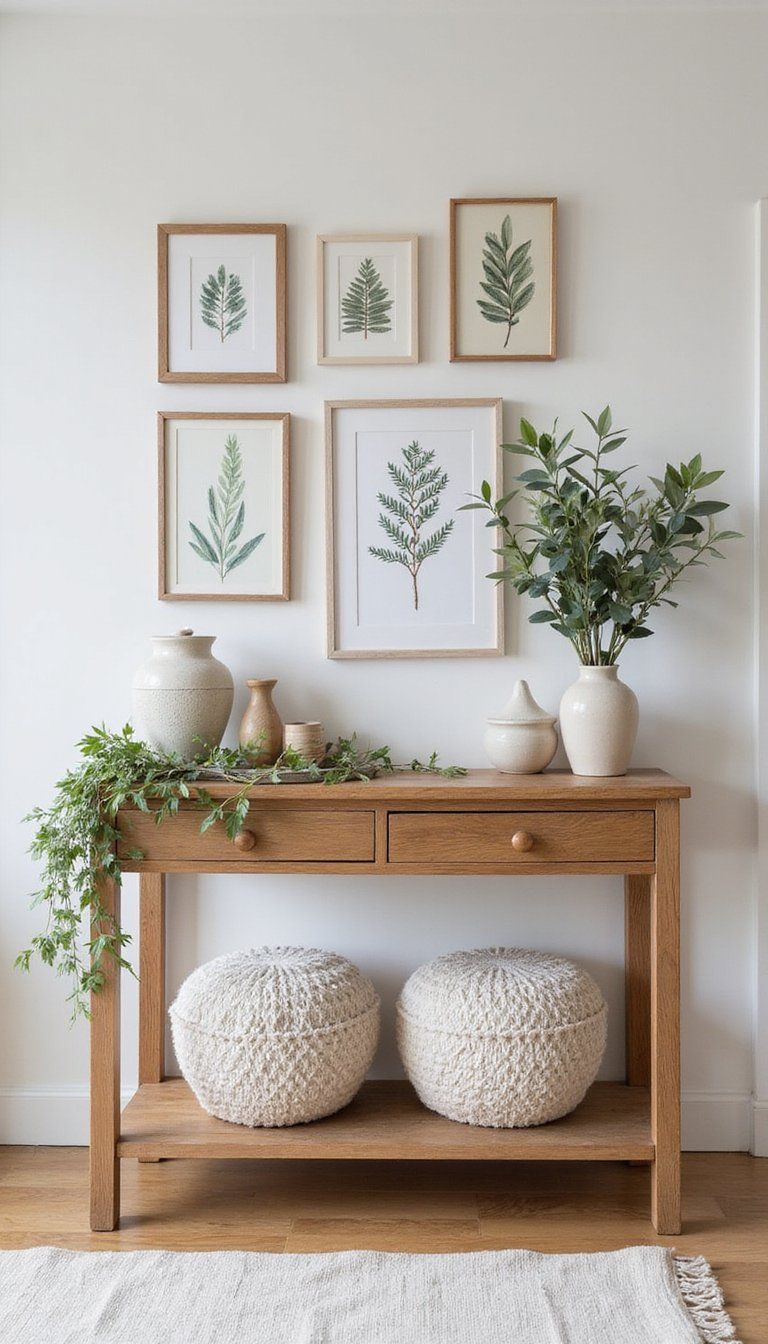 Botanical Art Gallery Wall Among Plants