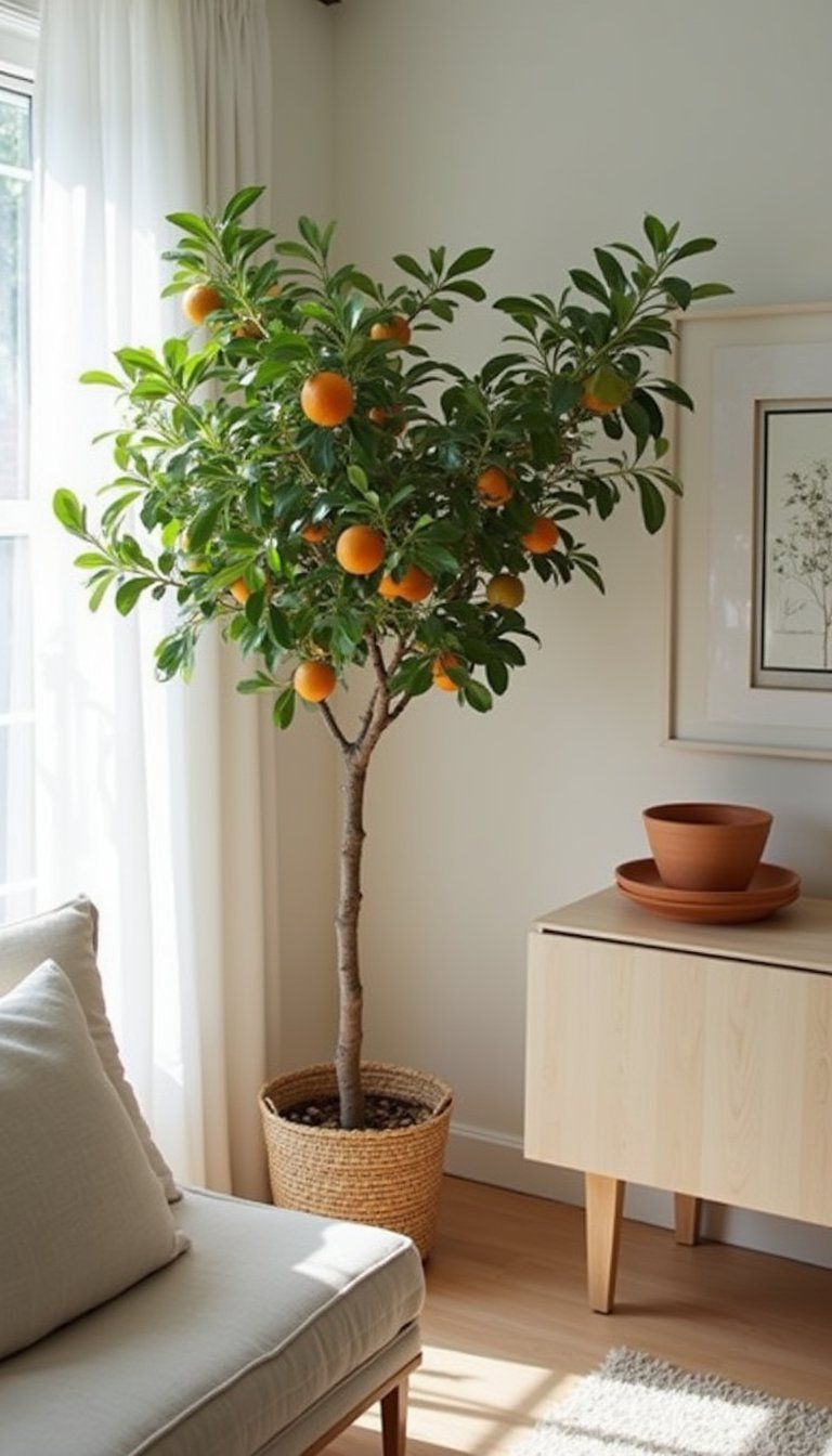 Indoor Citrus Tree For Color And Fragrance