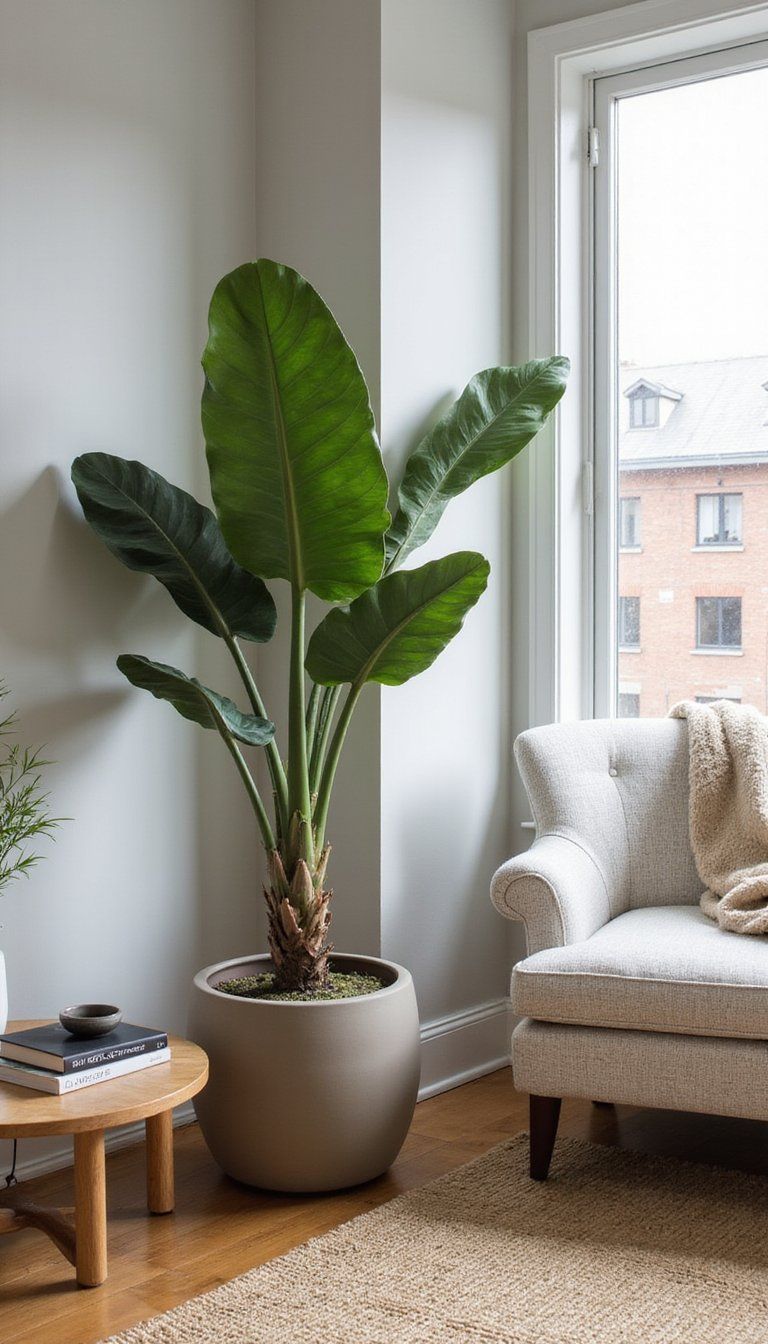 Lush Corner With Oversized Fiddle Leaf Fig