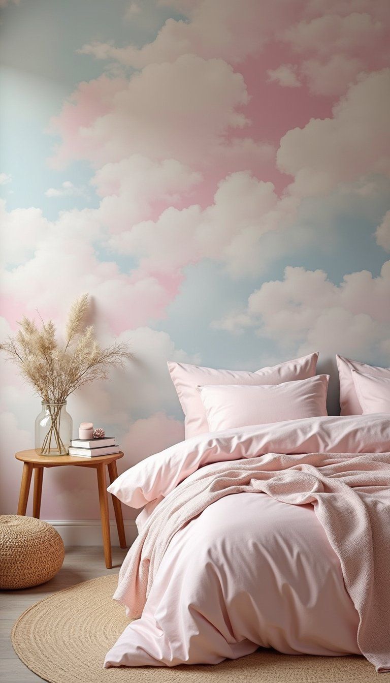 Pastel Cloud Ceiling For A Dreamy Bedroom