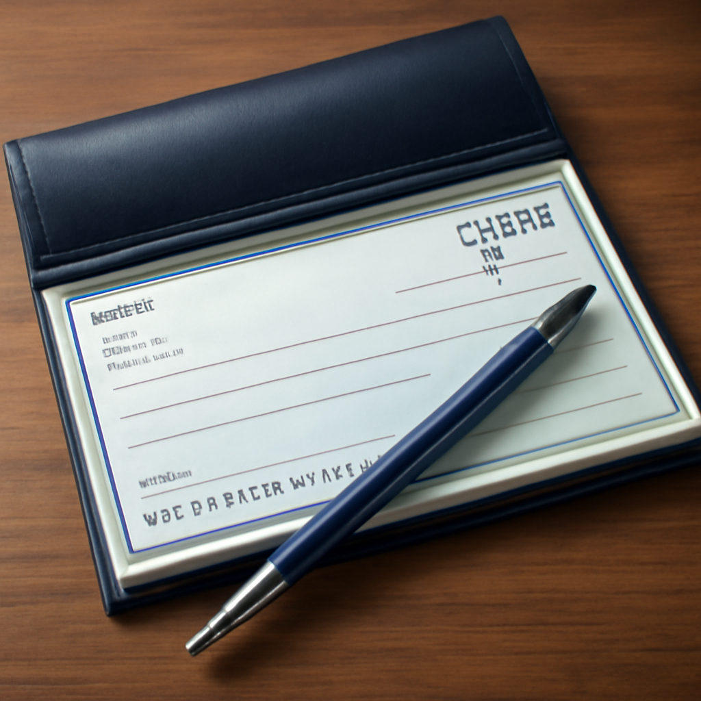 Checkbook illustration