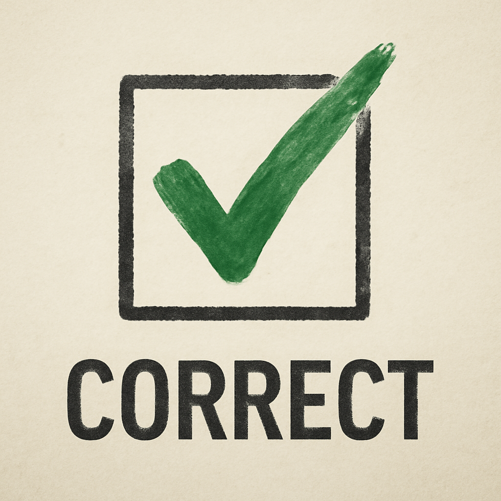 Correct illustration