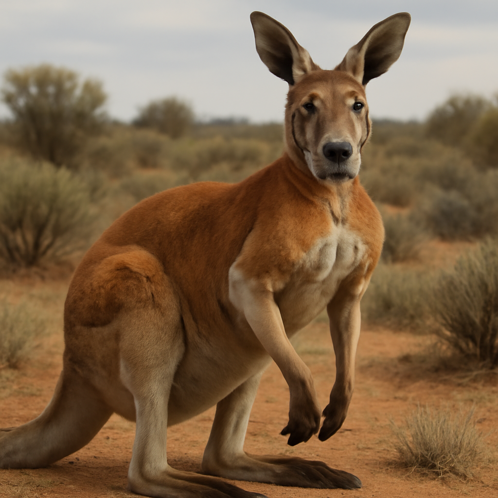 Red Kangaroo illustration