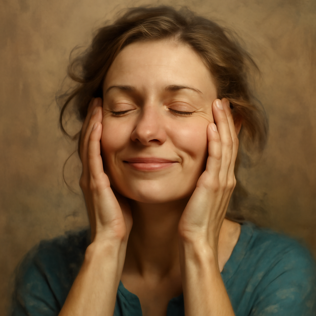 Relieved illustration