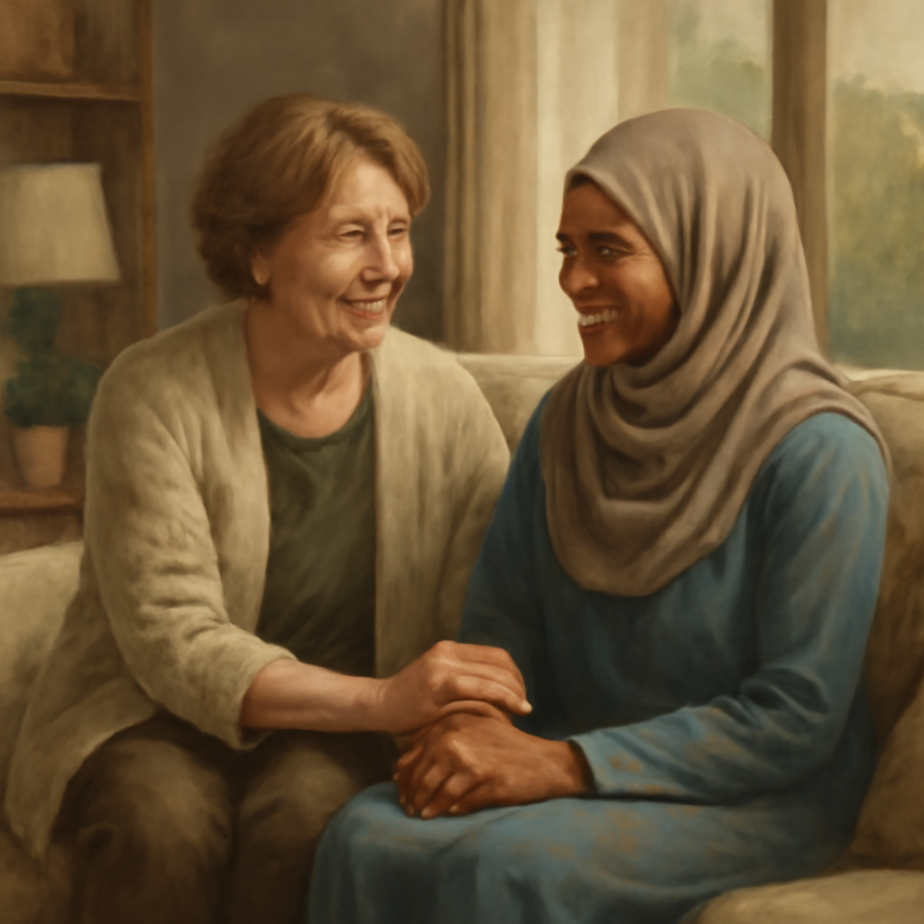 Accommodate illustration