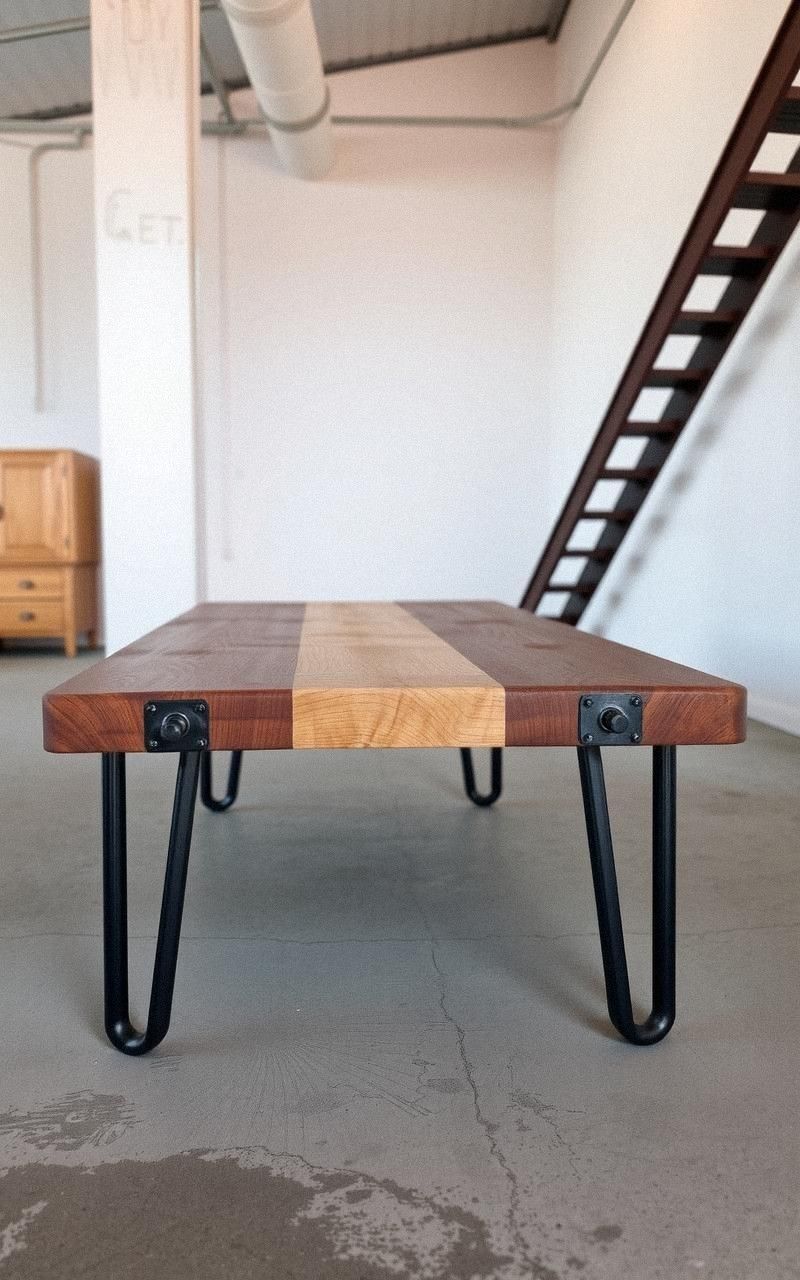 Mixing Metal and Wood for Industrial Style