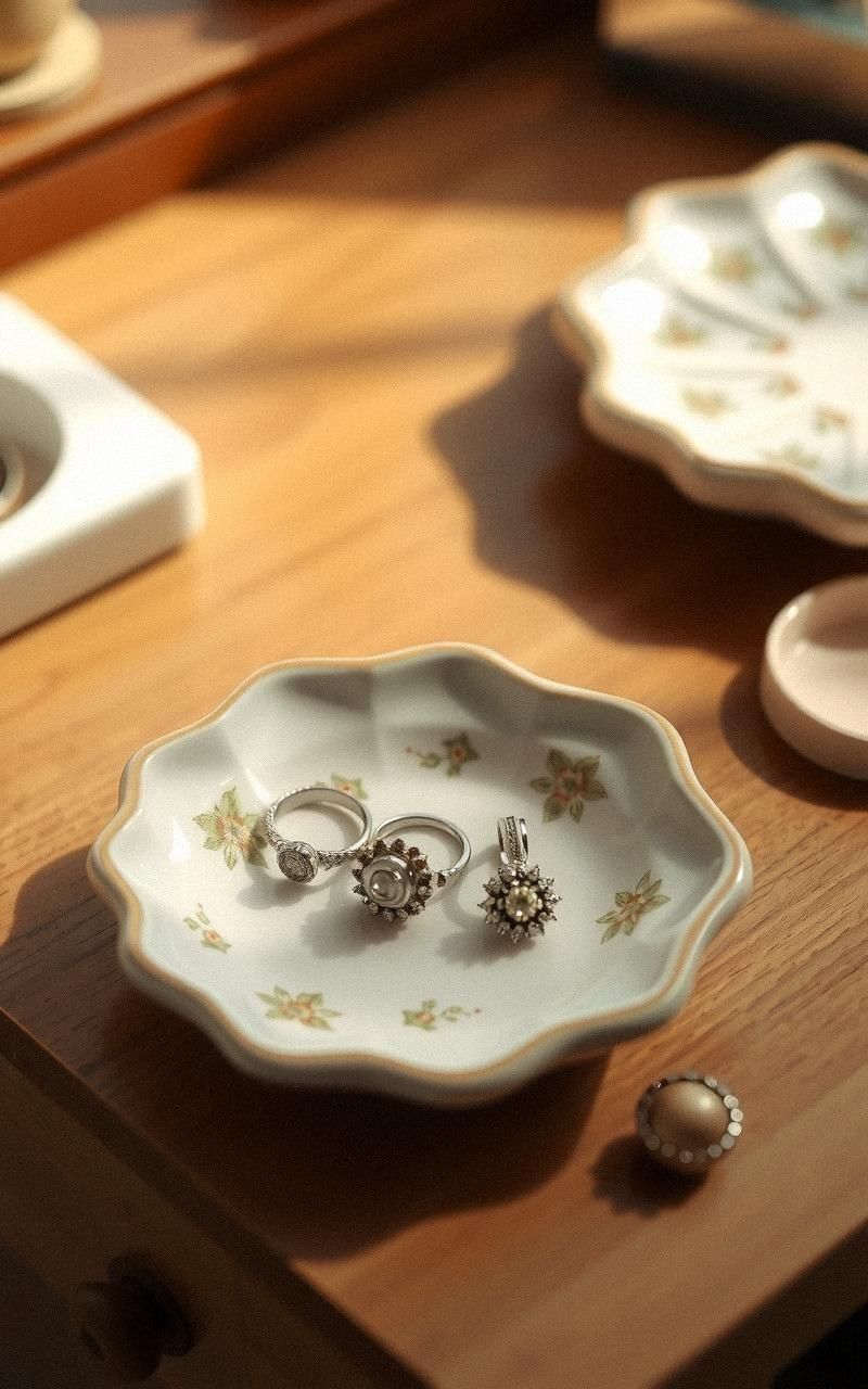 Artistic Clay Jewelry Dishes for Small Treasures