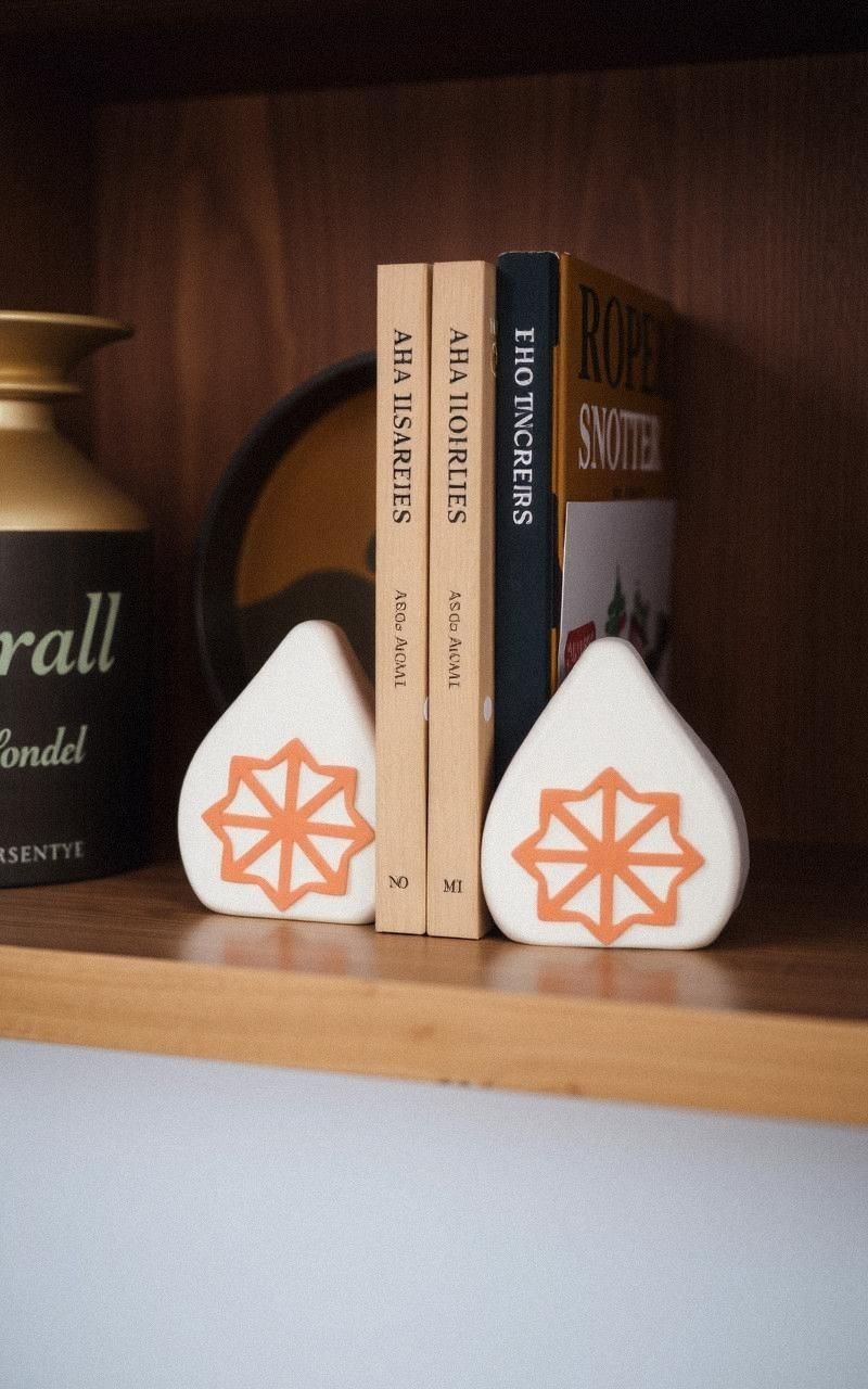 Clay Bookends to Organize with Style