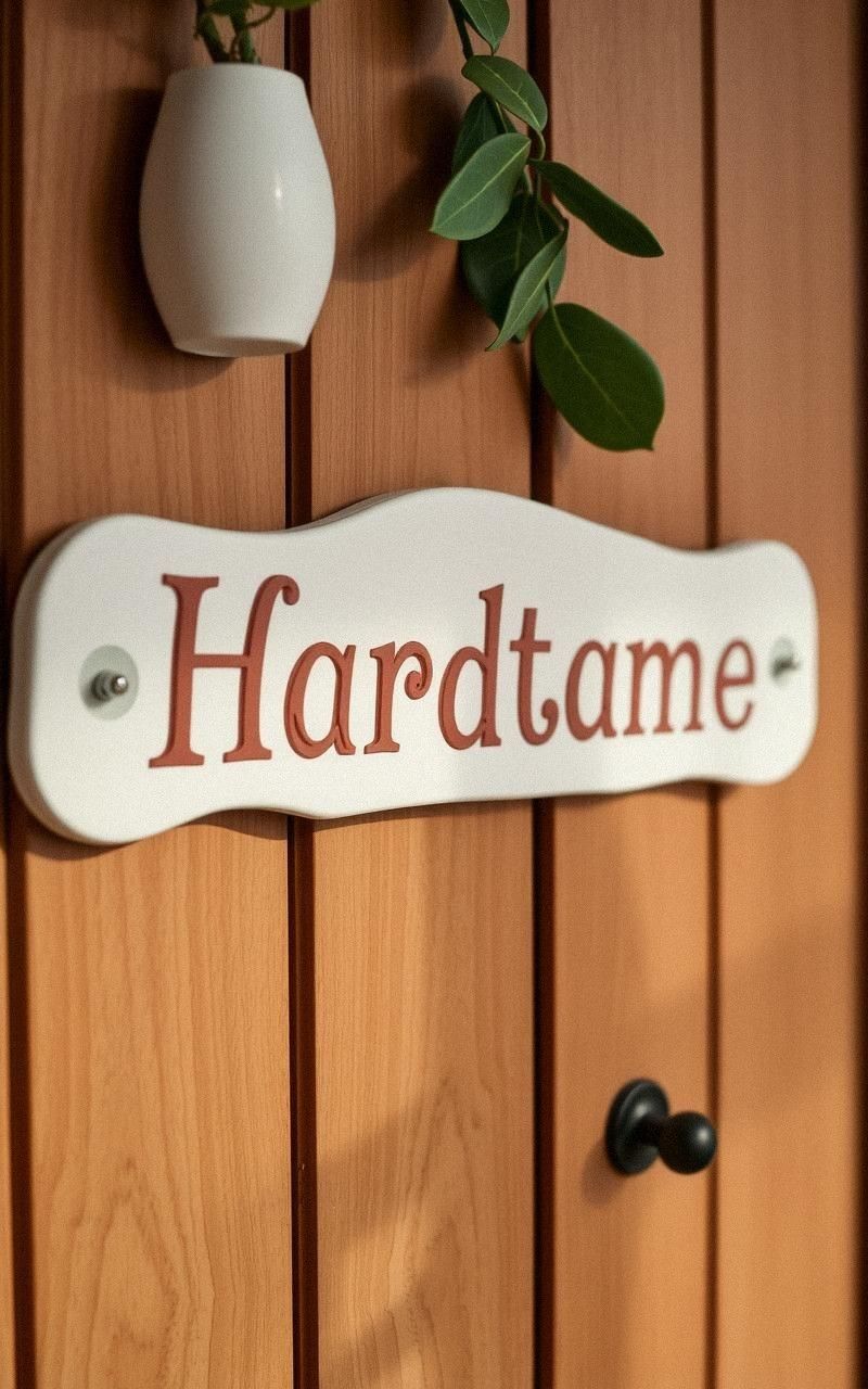 Personalized Clay Nameplates for Doors