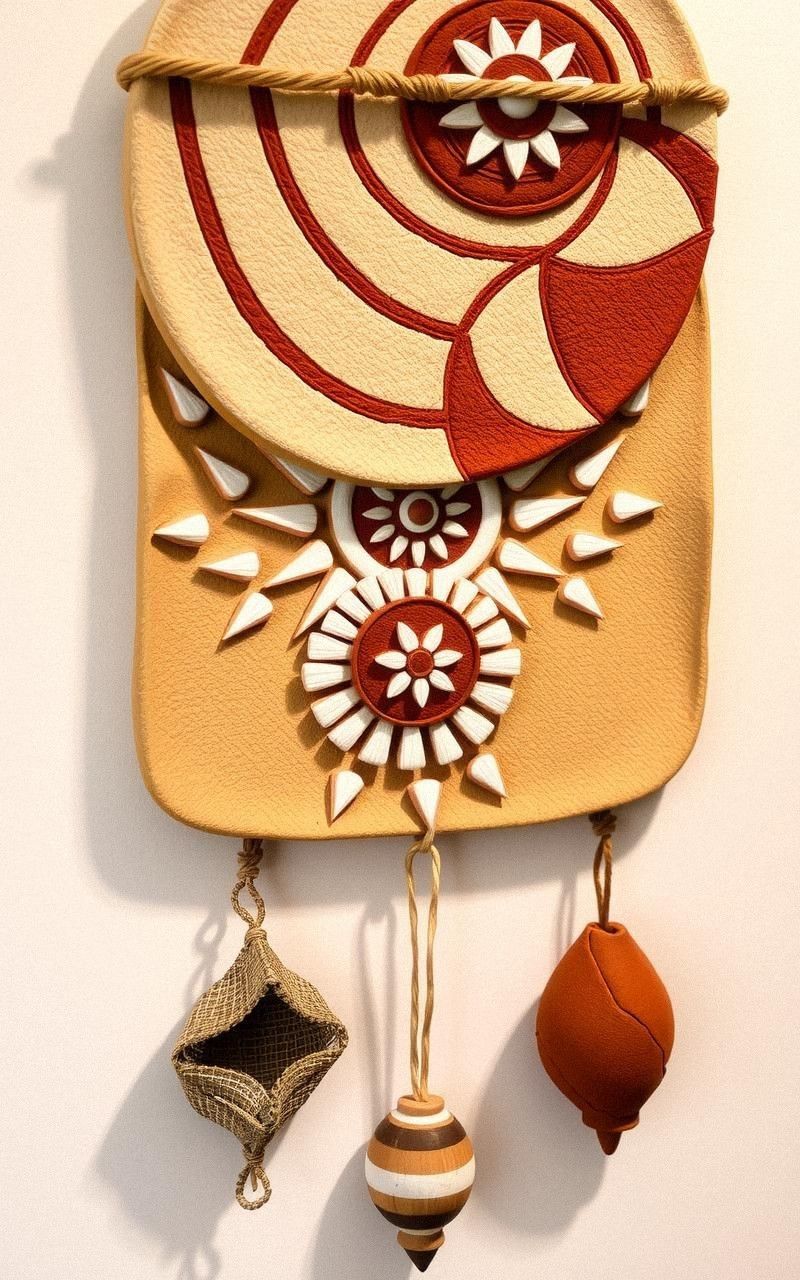 Textured Clay Wall Hangings for Visual Interest