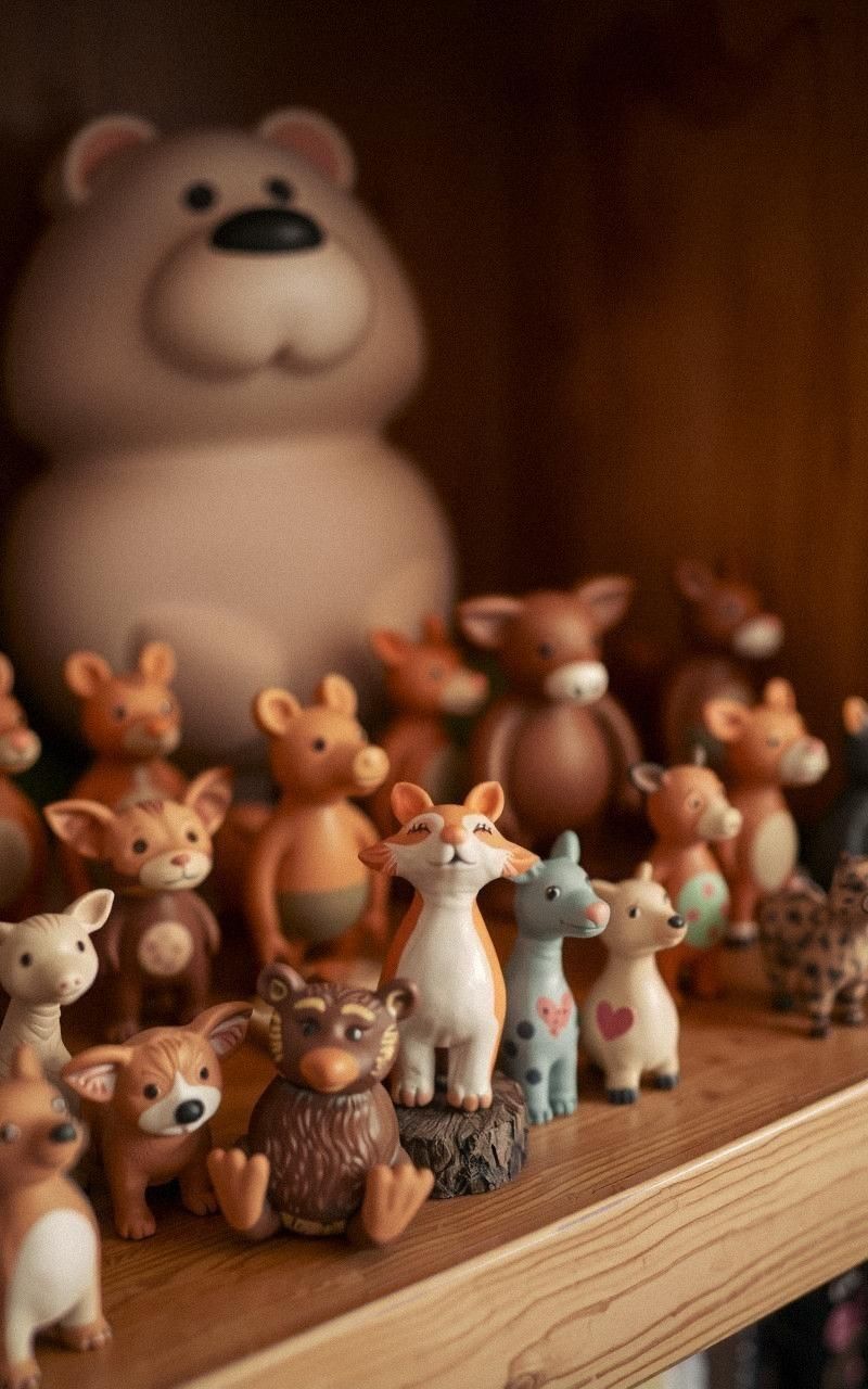 Whimsical Clay Animal Figurines as Decor Accents
