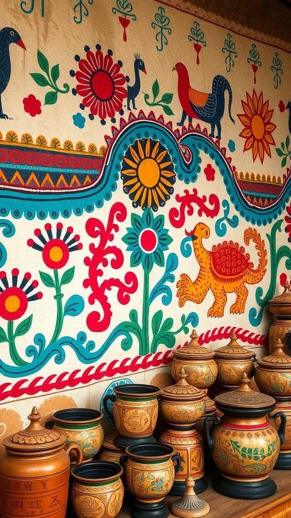 Cultural Heritage Murals Celebrating Local Traditions