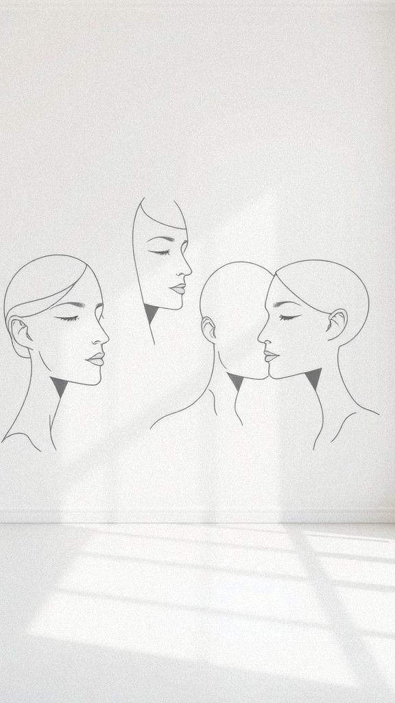 Minimalist Line Art Murals for Chic Simplicity