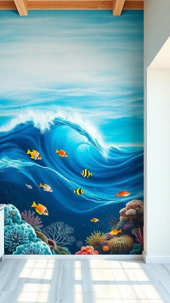 Ocean and Marine Life Murals for Coastal Vibes