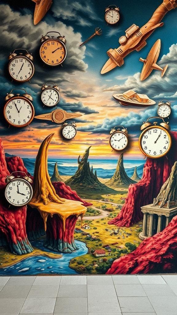 Surrealistic Murals Blending Reality and Fantasy
