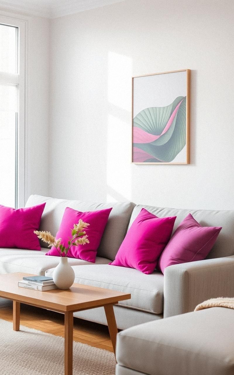 Fuchsia Cushions Spark Vibrant Comfort