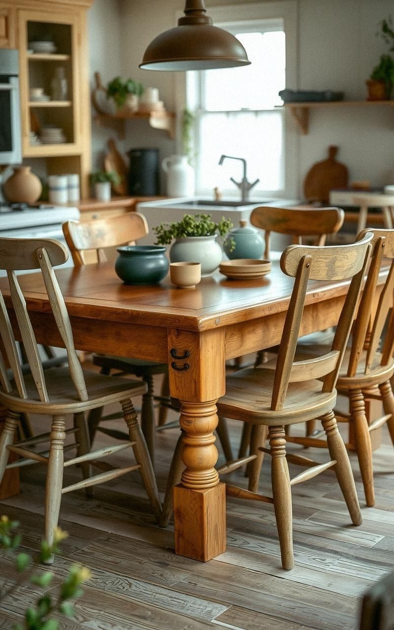Mismatched Vintage Chairs for Eclectic Charm