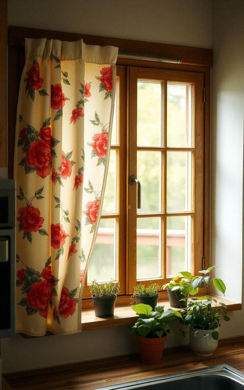 Vintage Floral Curtains for a Cozy Touch