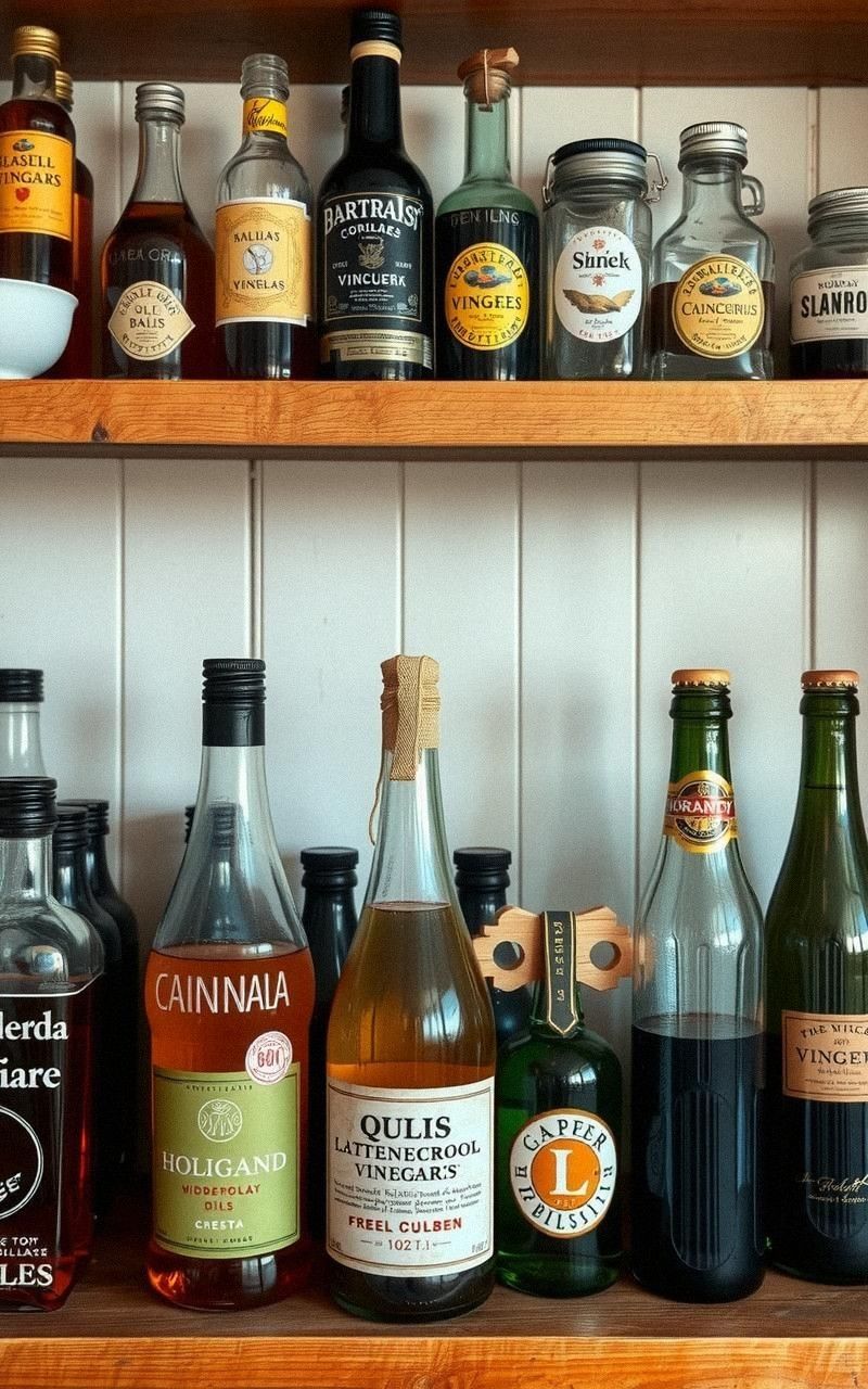 Vintage Glass Bottles for Display and Storage