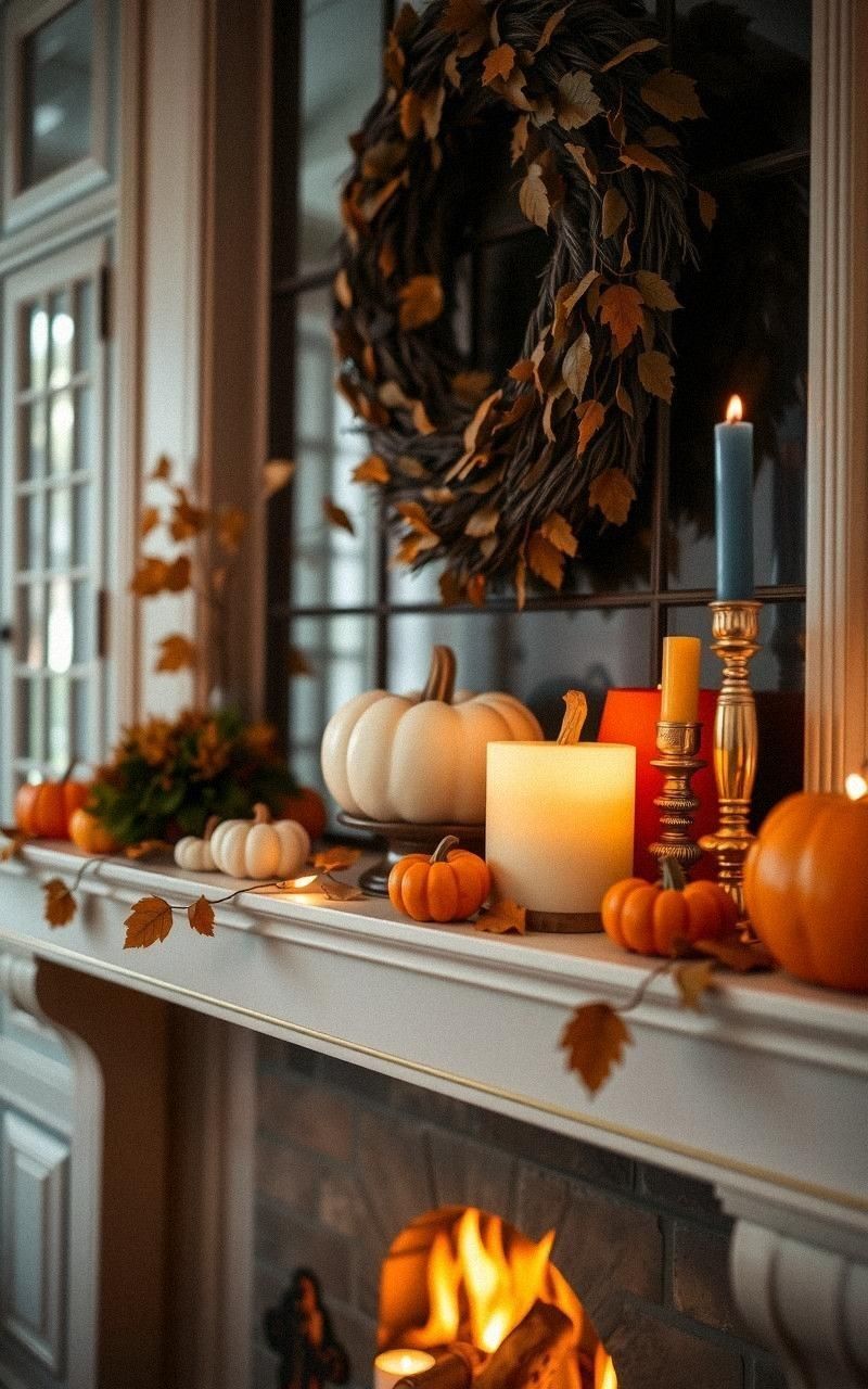 Seasonal Mantel Displays for Variety