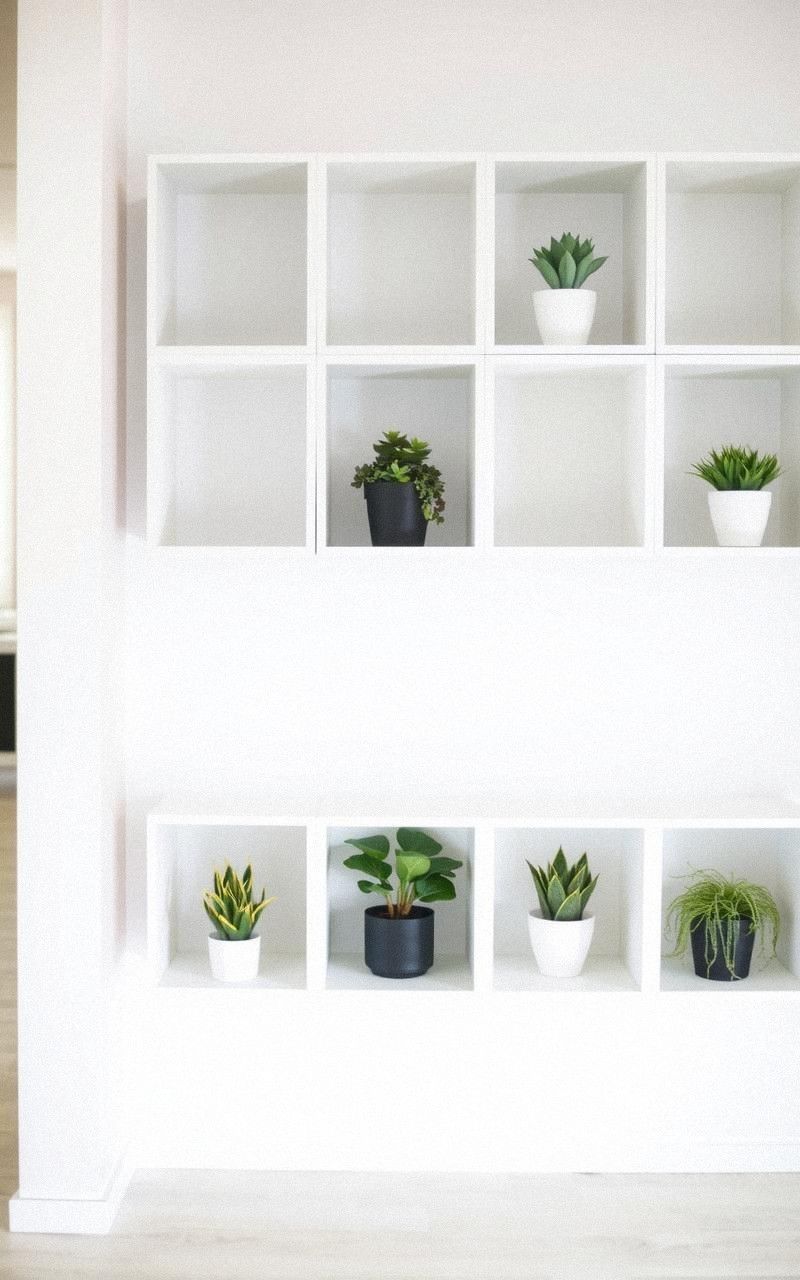 Wall-Mounted Box Shelves for Compact Green Spaces
