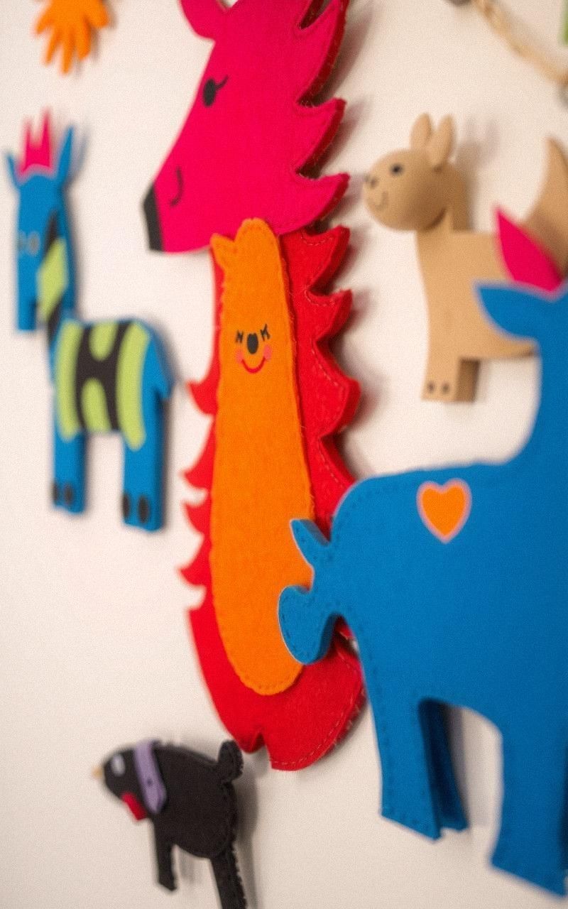 Patchwork Felt Animal Silhouettes