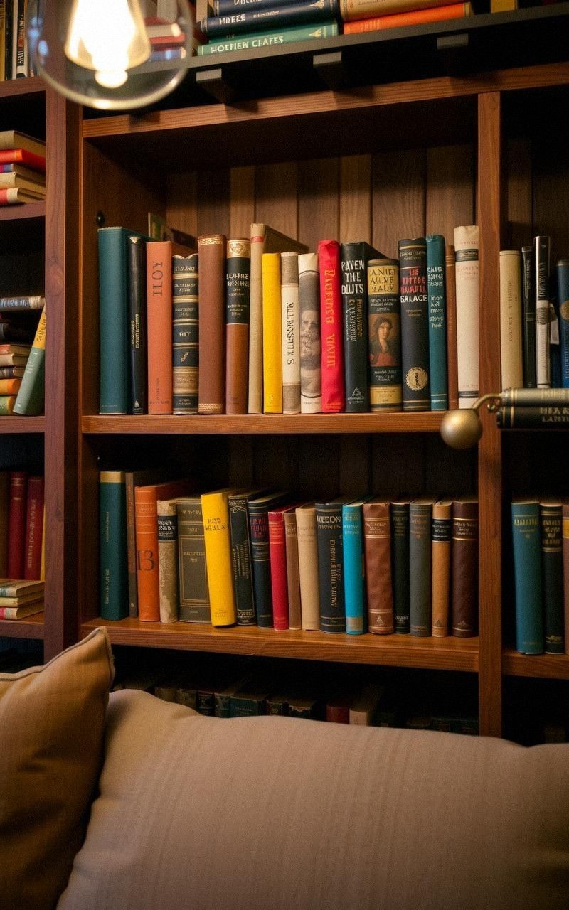Display Vintage Books for Colorful Decor