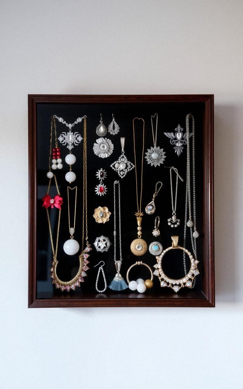 Display Vintage Jewelry in Shadow Boxes