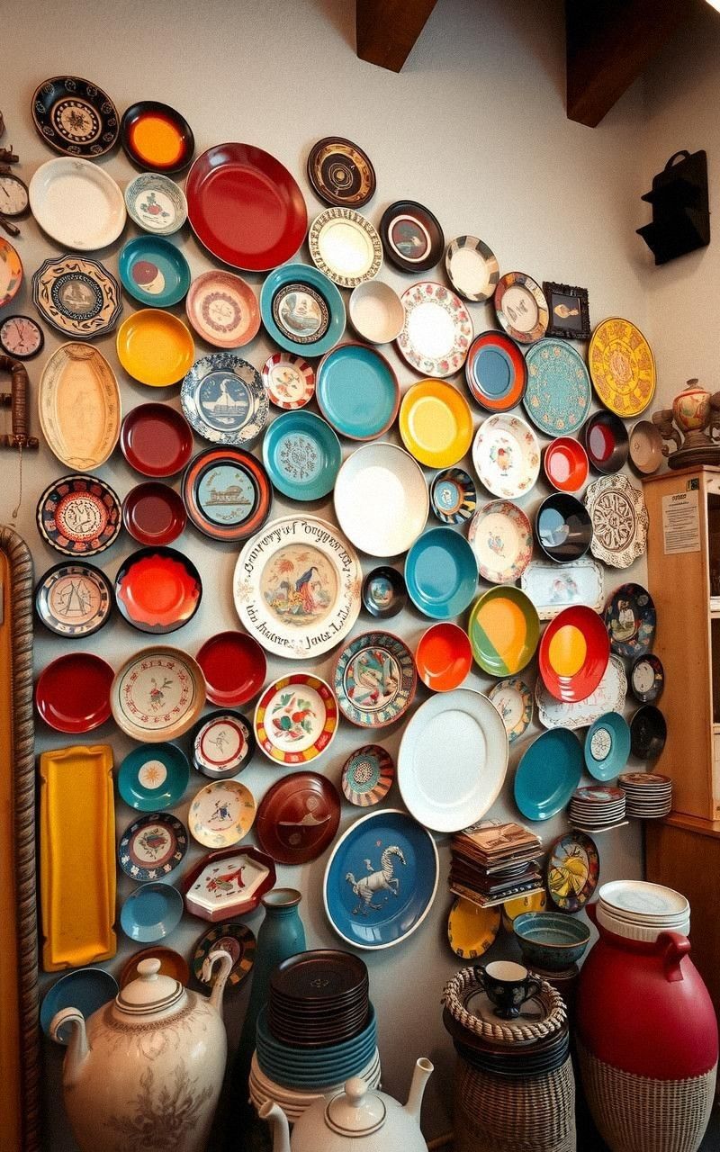 Hang Vintage Plates as Artful Wall Displays