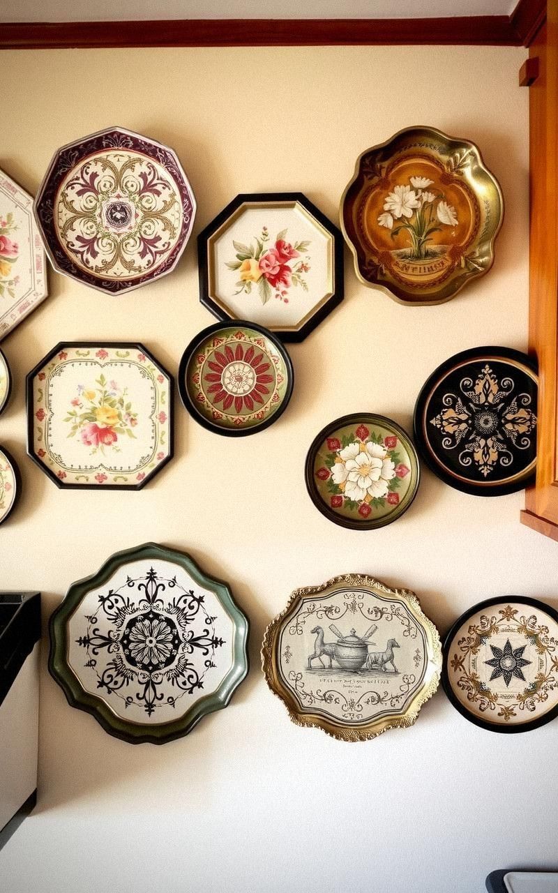Transform Vintage Trays Into Wall Art