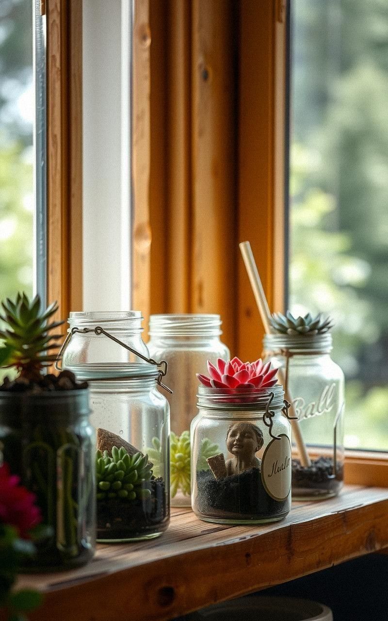 Use Antique Jars as Unique Planters