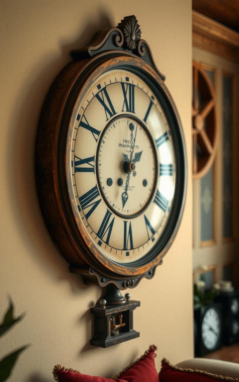 Use Vintage Clocks as Functional Decor