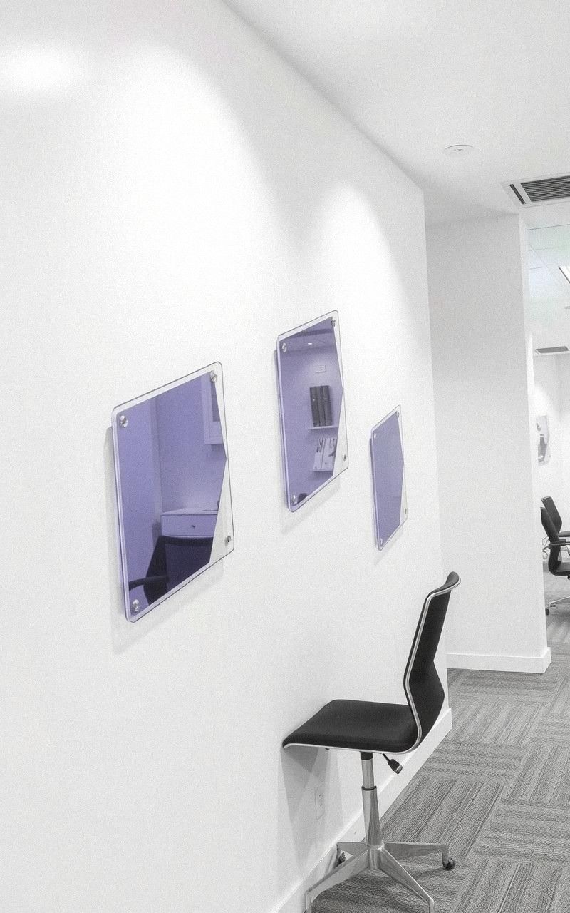 Geometric Wall Art Using Laser Cut Acrylic Panels