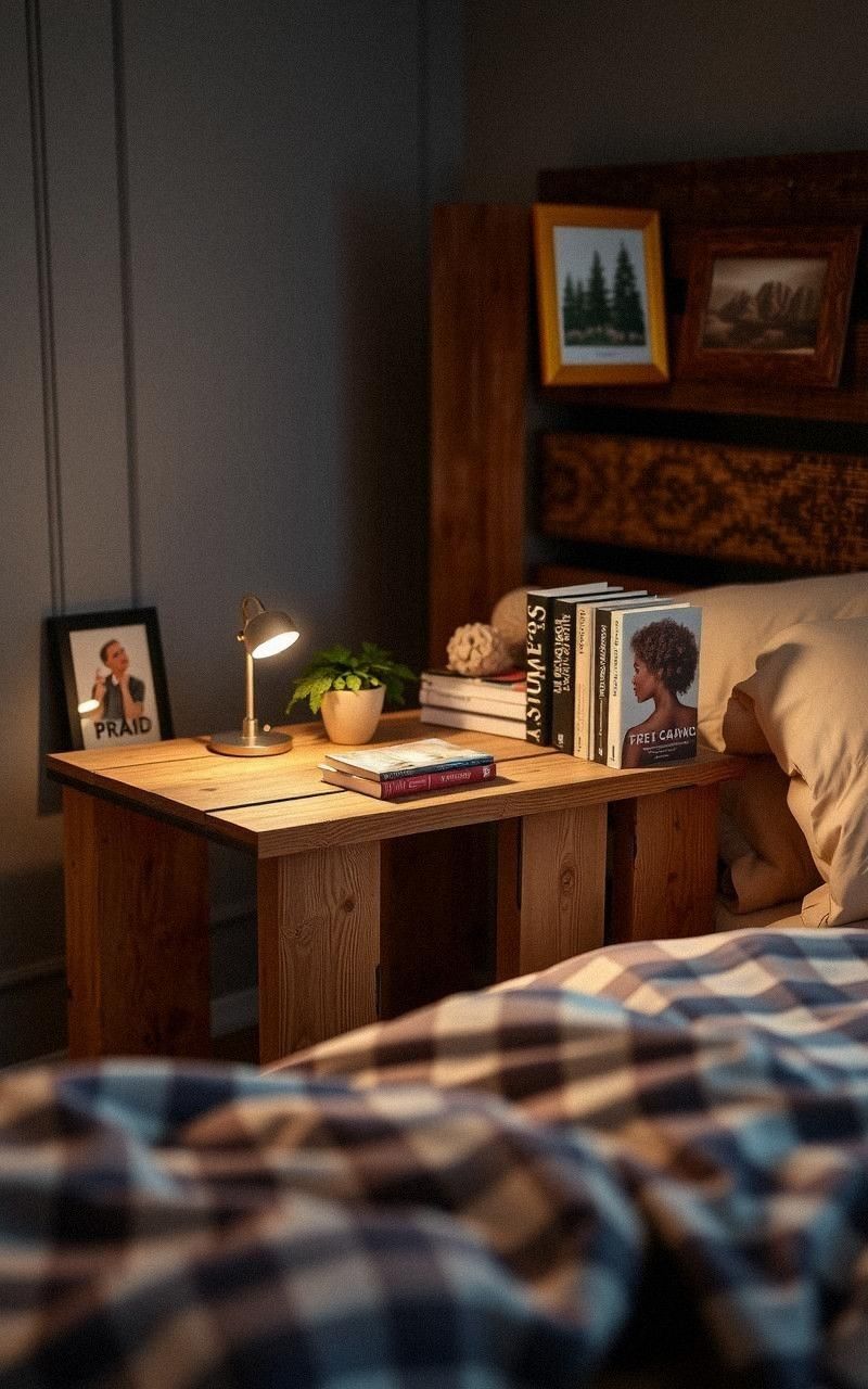 Charming Pallet Nightstand For Bedroom Convenience