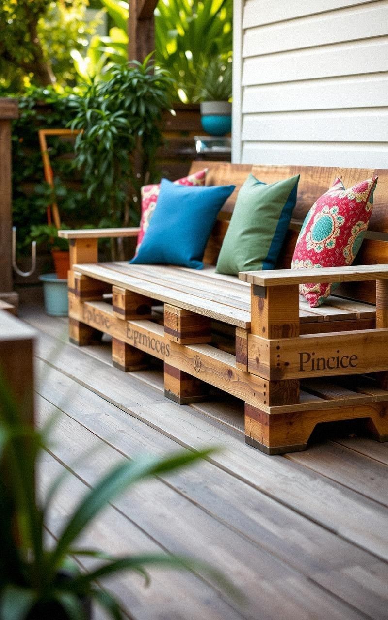 Versatile Pallet Bench For Indoor And Outdoor Use