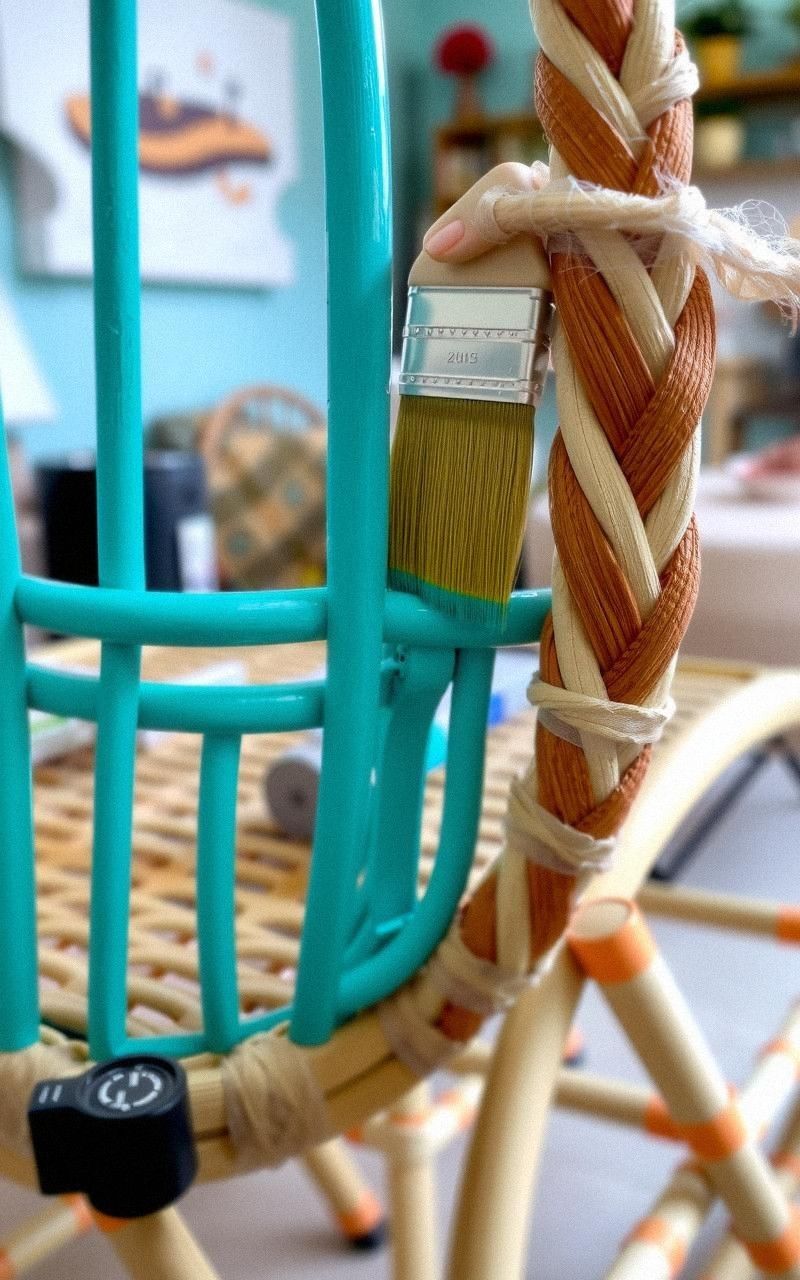 Refreshing Your Rattan Chair With Paint