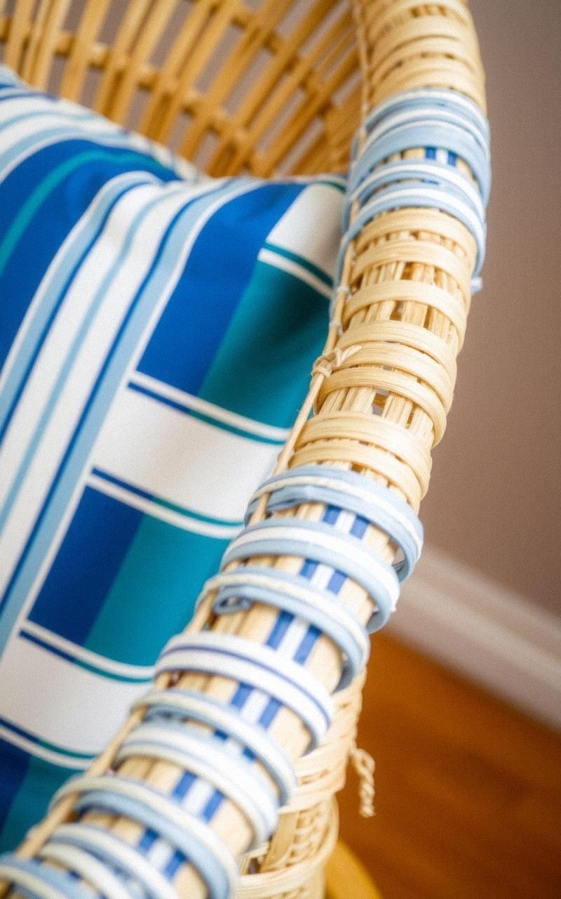 Using Fabric Wraps on Rattan Frames