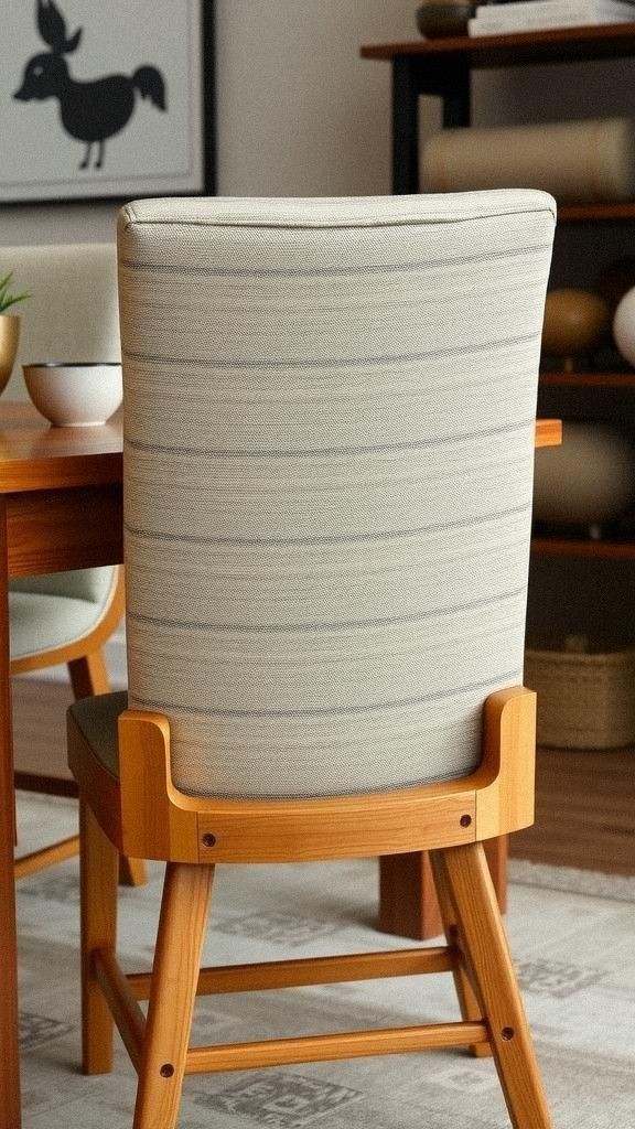 DIY Upholstered Chair Back for Added Comfort