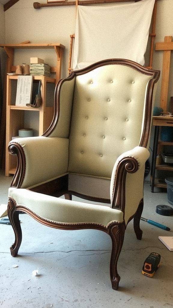 Reupholster a Classic Armchair Step-by-Step