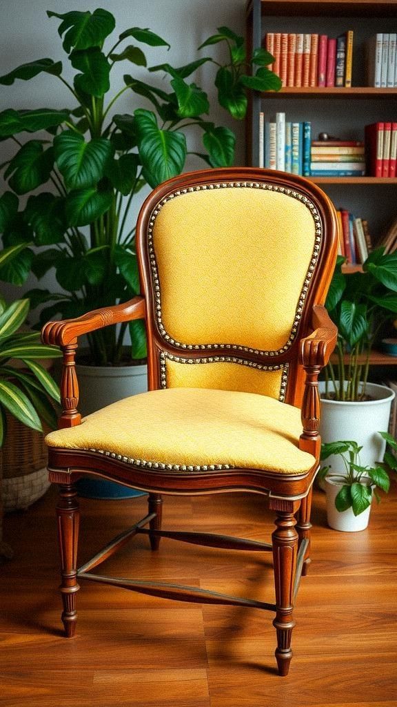 Reupholster a Vintage Chair with Bold Fabric Choices