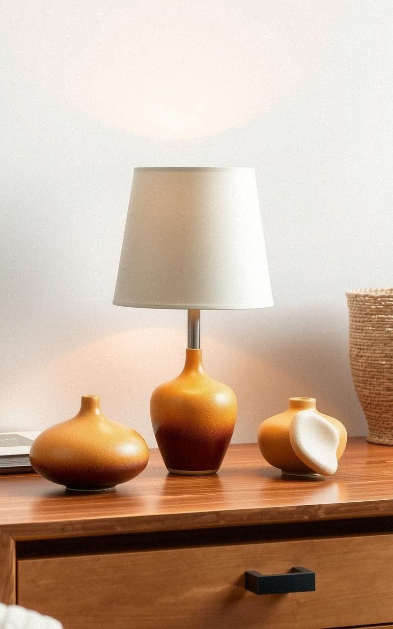 Earthy Ceramic Lamps for Warm Ambient Lighting