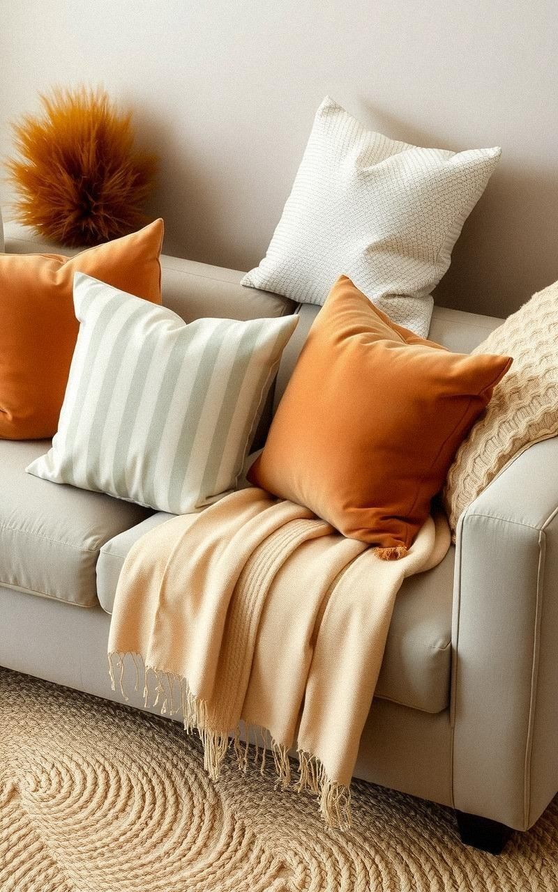Earthy Tone Throw Pillows for Cozy Touches