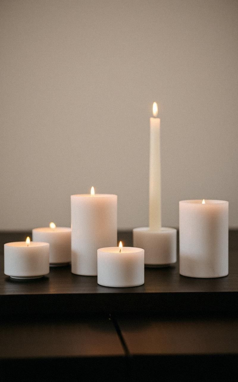 Marble Candle Holders for Ambient Glow